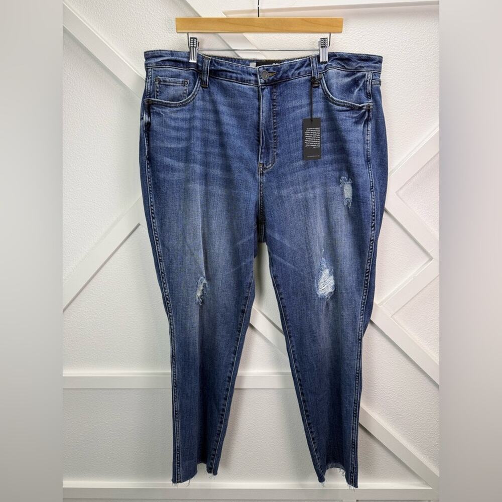 NWT Kut From The Kloth High Rise Catherine Fab Ab Boyfriend Jeans Size 20W